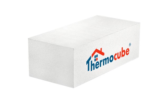 Газосиликатный блок Thermocube КЗСМ плотностью D600, шириной 500 мм, длиной 600 мм, высотой 200 мм.
