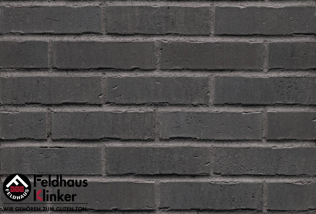 Фасадная плитка ручной формовки Feldhaus Klinker R736 vascu vulcano petino NF14, 240*14*71 мм