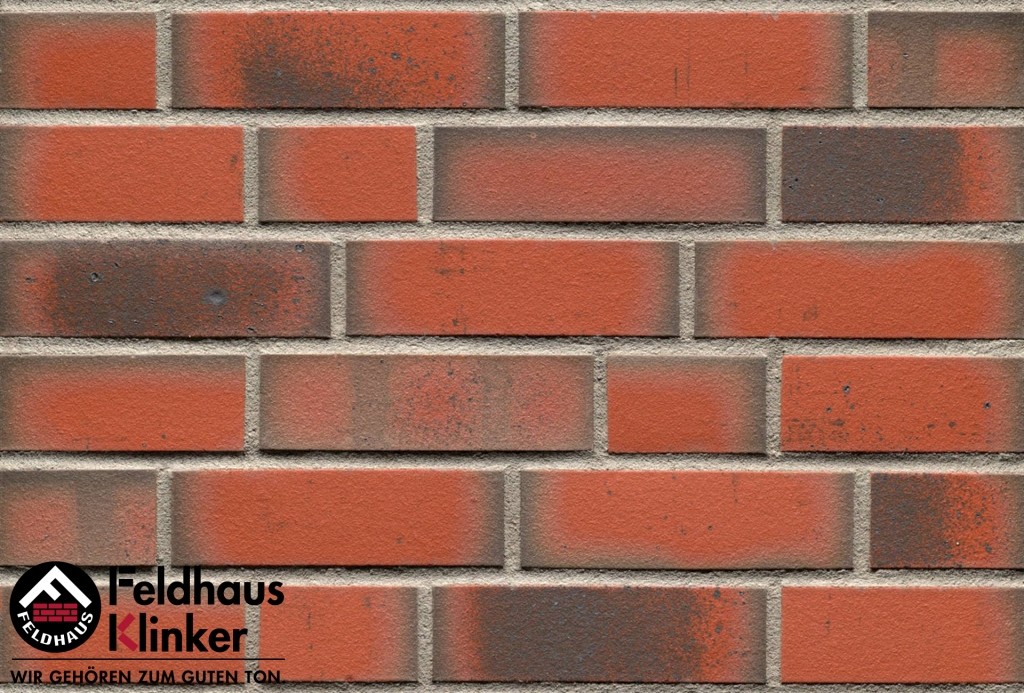 Клинкерная фасадная плитка Feldhaus Klinker R788 planto ardor venito NF9, 240*9*71 мм